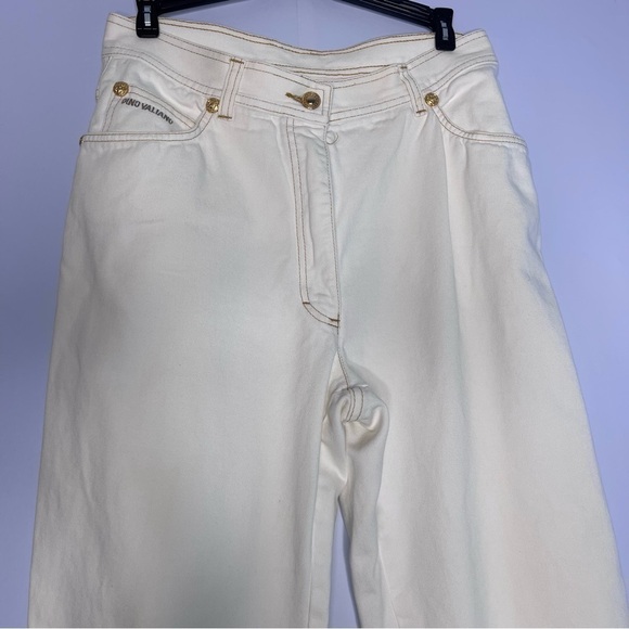 dino Valiano Off White Vintage Mom Jeans Size 42 - Picture 3 of 9